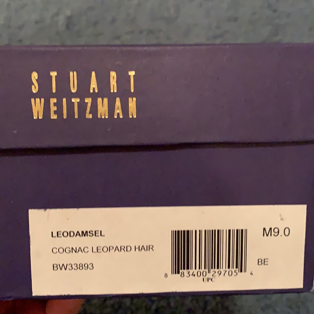 Stuart Weitzman Cognac Leopard Hair Heels - Picture 3 of 10